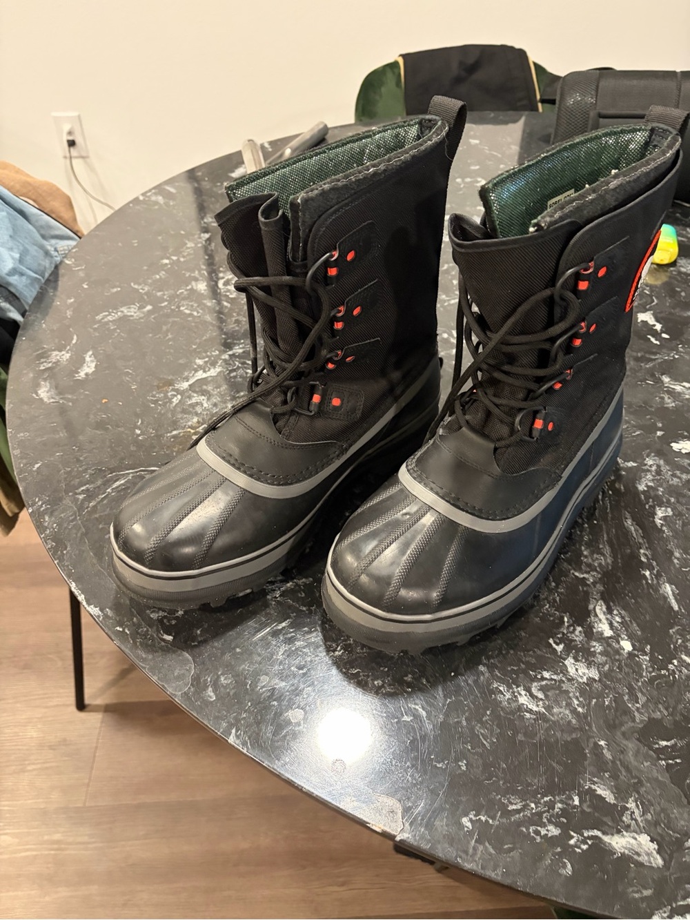 Men's Sorel Black Snow Boots - Waterproof Insulated